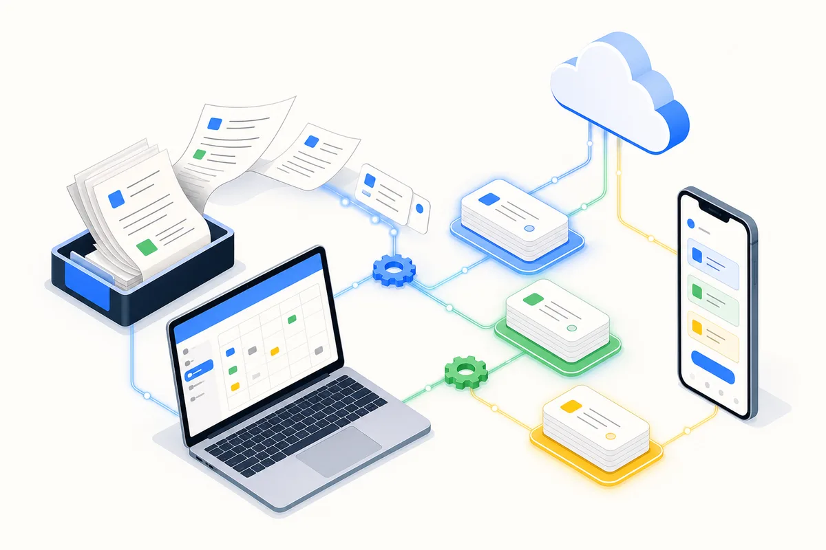 DX支援(業務自動化・Web開発・SEO)のイメージイラスト
